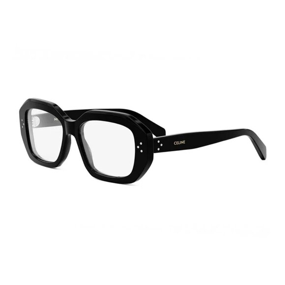 NEW CELINE EYEGLASSES WOMEN BLACK GEOMETRIC EYEWEAR CELINE CL50156I 001 - Picture 1 of 4
